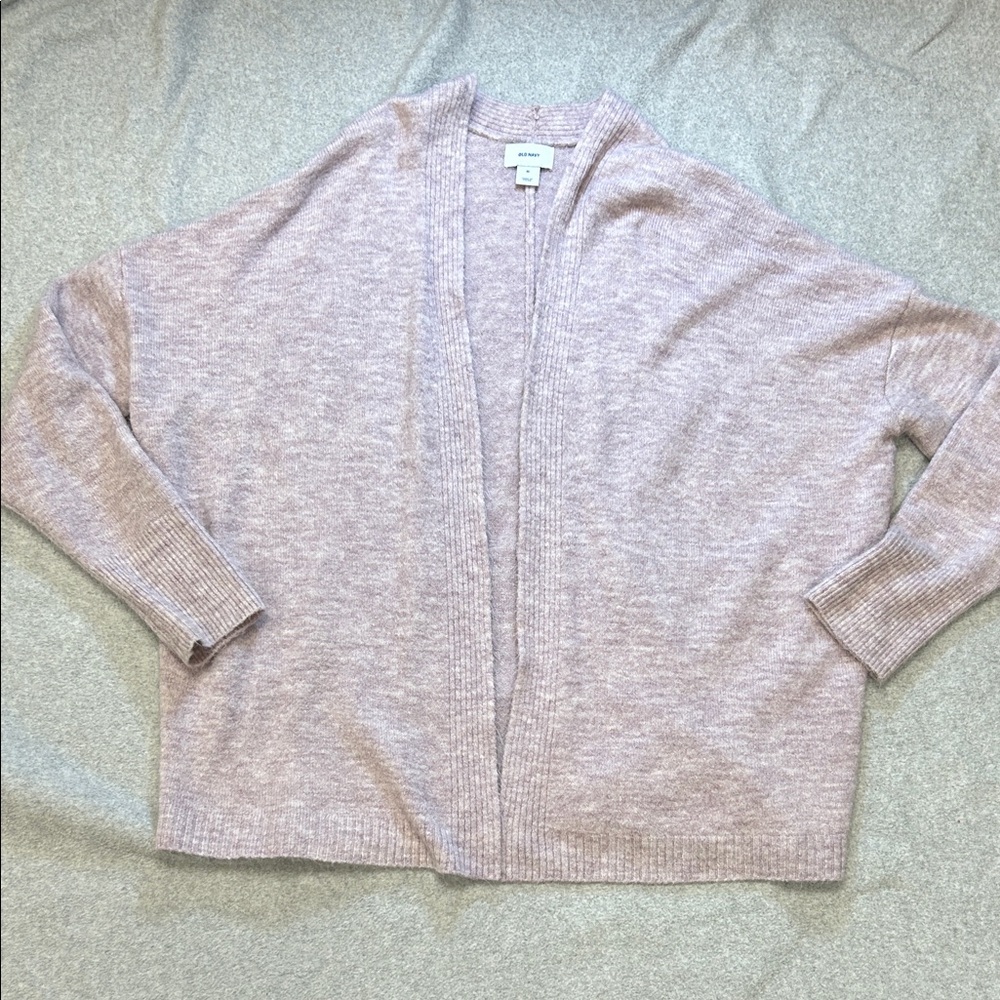 Women's Open Front Lilac Cardigan Sweater